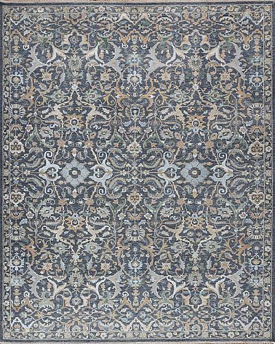 183574 Revival Wool & Silk <br> Awakening Blue Slate 10.0 X 14.0